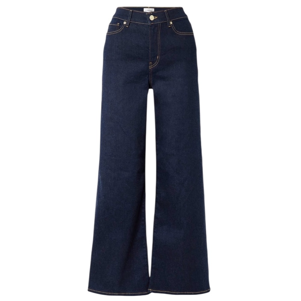 Frame Denim Dark Blue Ankle & Cropped Jeans